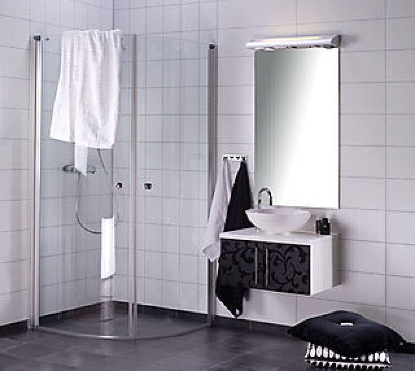 Baderomsplate hvit slett flis 60x20 cm 11x620x2400 mm