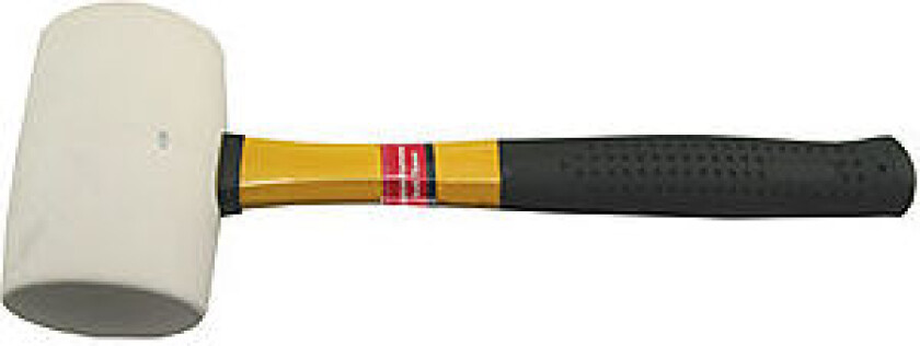 Gummihammer 75 mm hvit