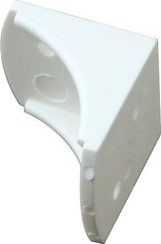 Møbelvinkel 6400 23mm hvit pl