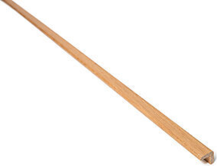 Vinkellist fastlengde 2,7 meter 21x021 mm eik - lakkert