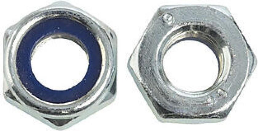 Låsemutter elf 6 din985 M6 A25 m/nylonring