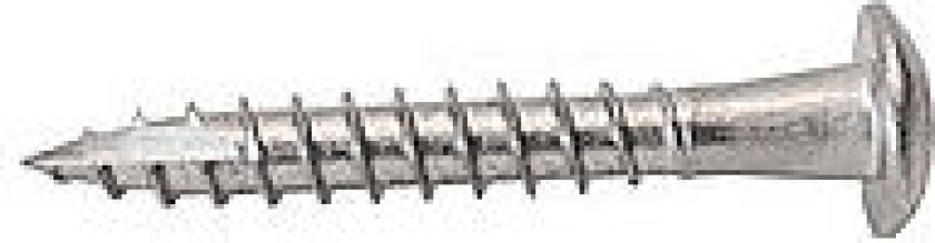 Rennekrokskrue rustfri 4,8x35 150 stk