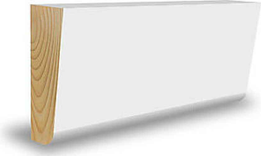 Bilde av Taklist furu rund hvit bomull S0502-Y 21x45x4400 mm