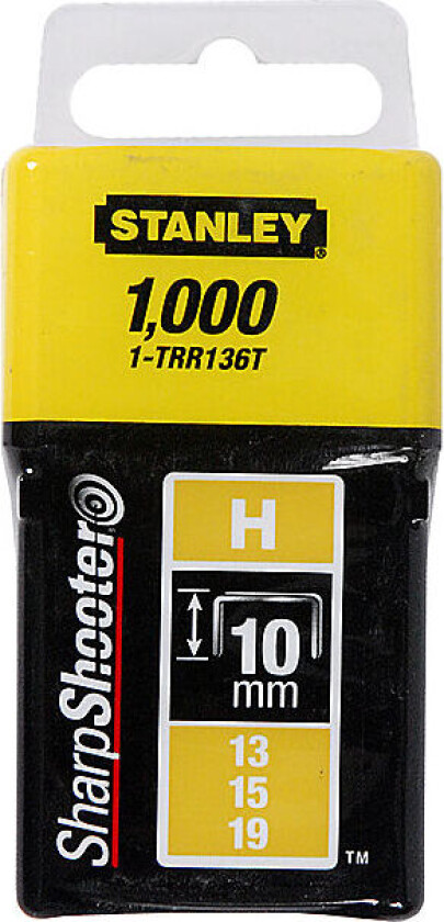 Stift ld 10mm 3/8" 1000 1-trr136t stanley light duty 1000stk
