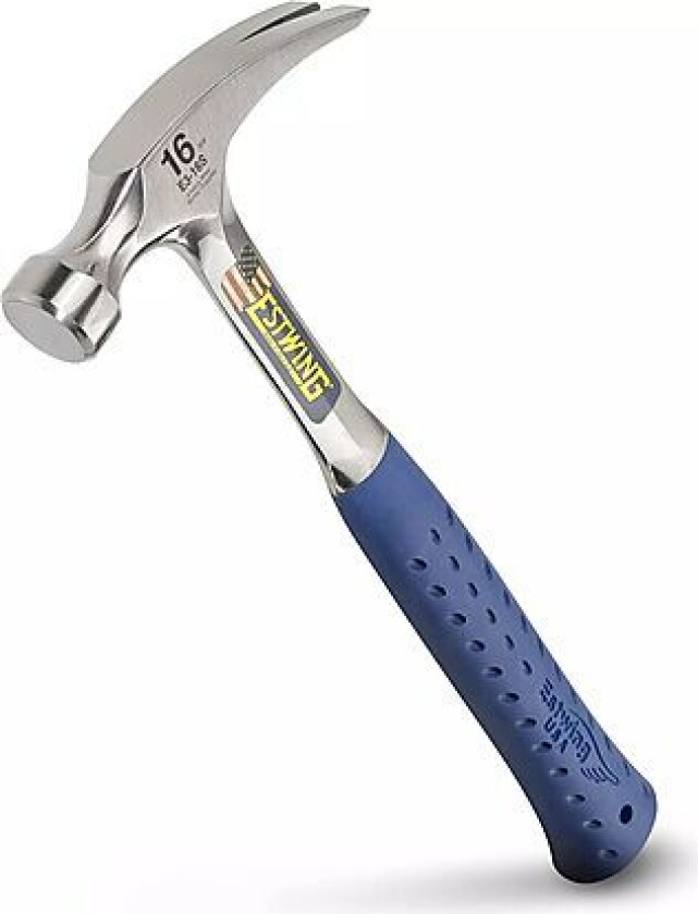 Hammer 16 oz rett klo m/ gummihåndtak
