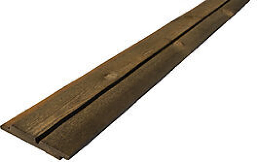 Kledning dobbelfals m/fuge 60° 19x148 mm brun