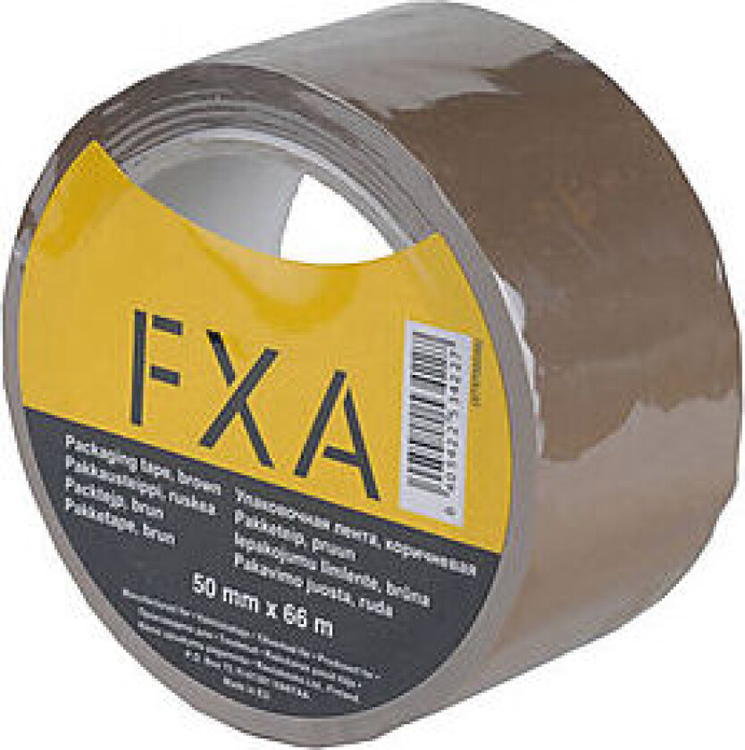 Pakketape brun fxa 50mm x 66m50 mm x 66 m