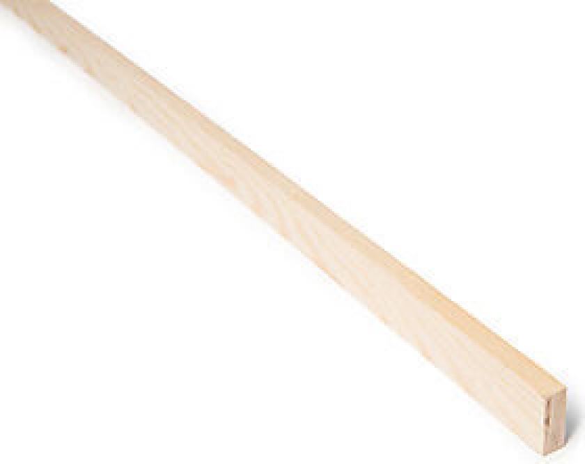 Glattkantlist 12x34 mm ubehandlet furu