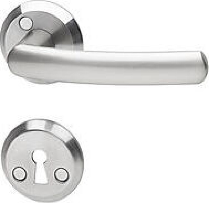 Bilde av Habo Dallas innvendig dørvrider En stilsikker vrider for det moderne hjem. I aluminium. Tilpasset dørtykkelse 38-42 mm. Bygger ut 50 mm.