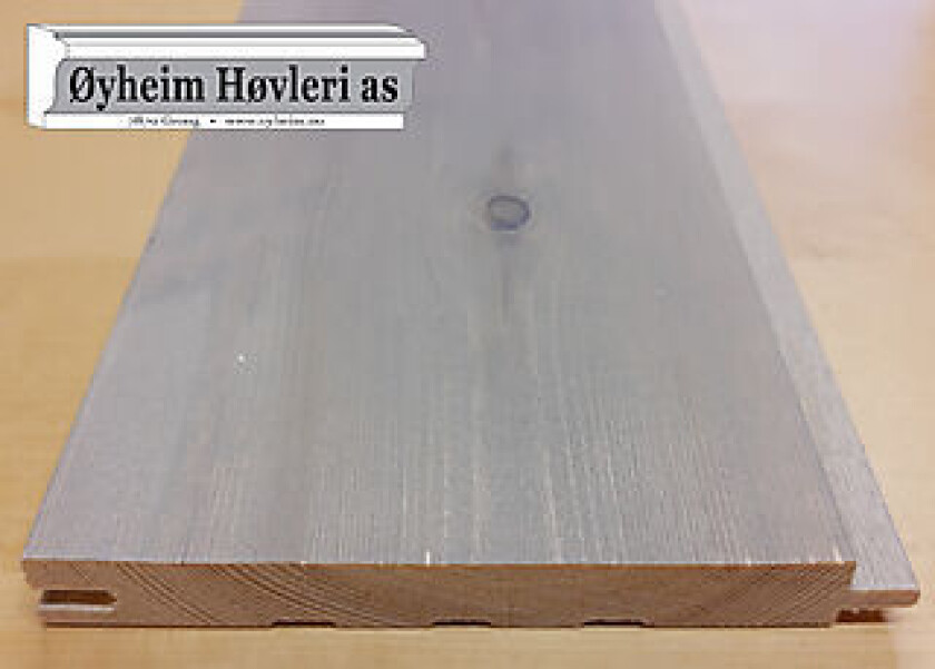 Bilde av Furu 14x120 slettpløyd beis patinag jotun pure nature 9099 patinagrå