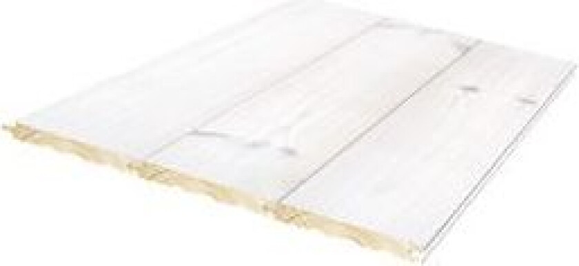 Furu 13x120x4500 sjøbod natur snø børstet effektpanel sprekk