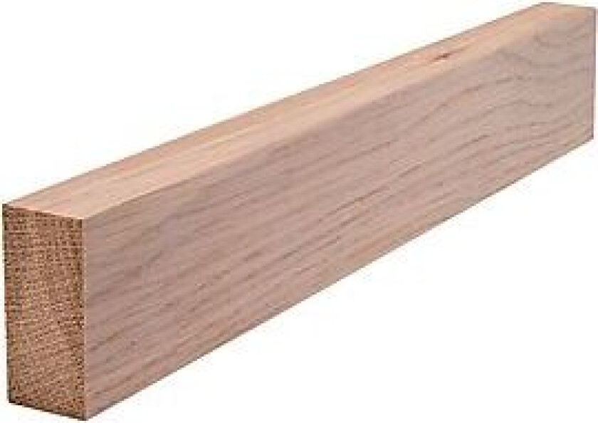 Glattkantlist eik hvit tak/veggspile 21x45 mm