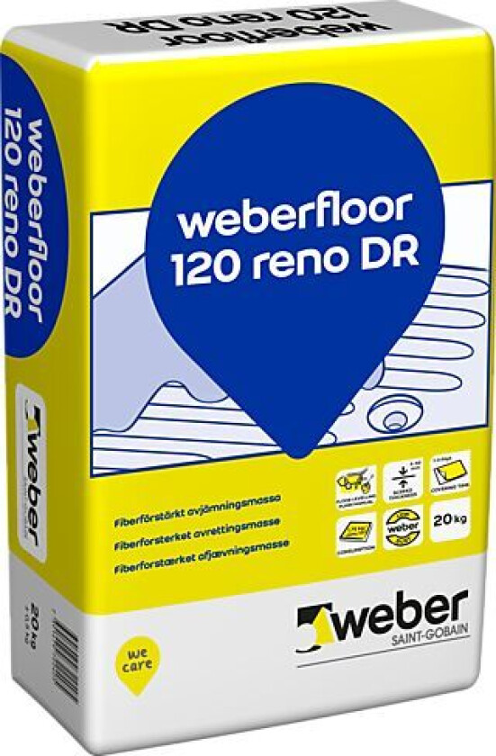 Avrettingsmasse floor 120 reno 20 kg