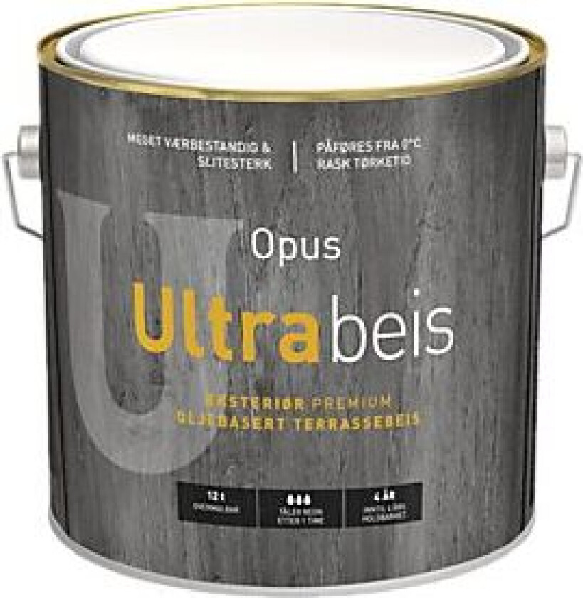 Ultrabeis terrassebeis base gul 9 liter