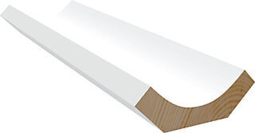 21x21 Hulkil malt bomull furu Hulkil kan benyttes som en tak- og hjørnelist. De små hulkilene blir ofte brukt som avslutning til innvendige hjørner