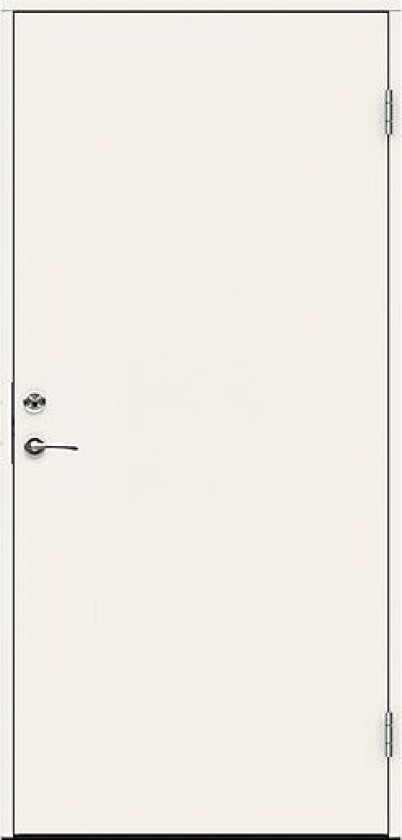 Bering ytterdør 100x210 cm høyrehengslet hvit