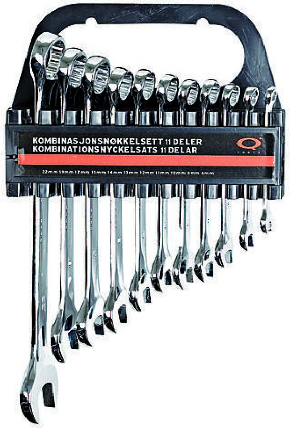 Q-tools skiftenøkkelsett m/ 11 deler