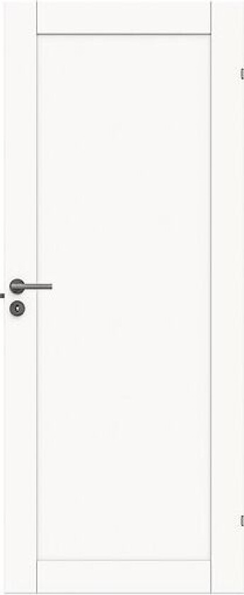 Dørbl unique 01l 7x21 klassisk hvit malt moderne fyllingsdør