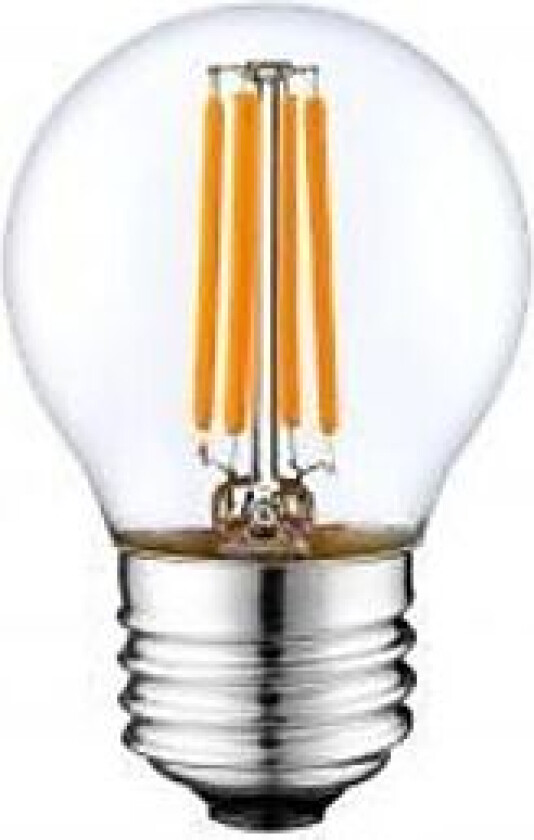 Lyspære led filament e27 45mm 4w