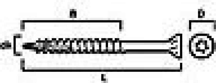 Treskrue inv sh 6x100 fzb a-5senkhode