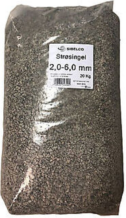 Strøsingel 2-6 mm plastsekk 20 kg