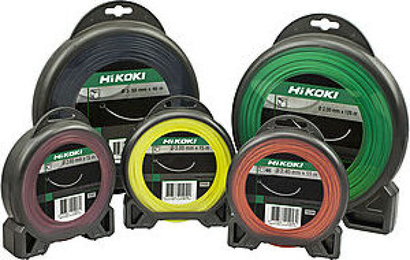 Tråd til trimmer tvunnet 3,0 mm x 15 meter gul