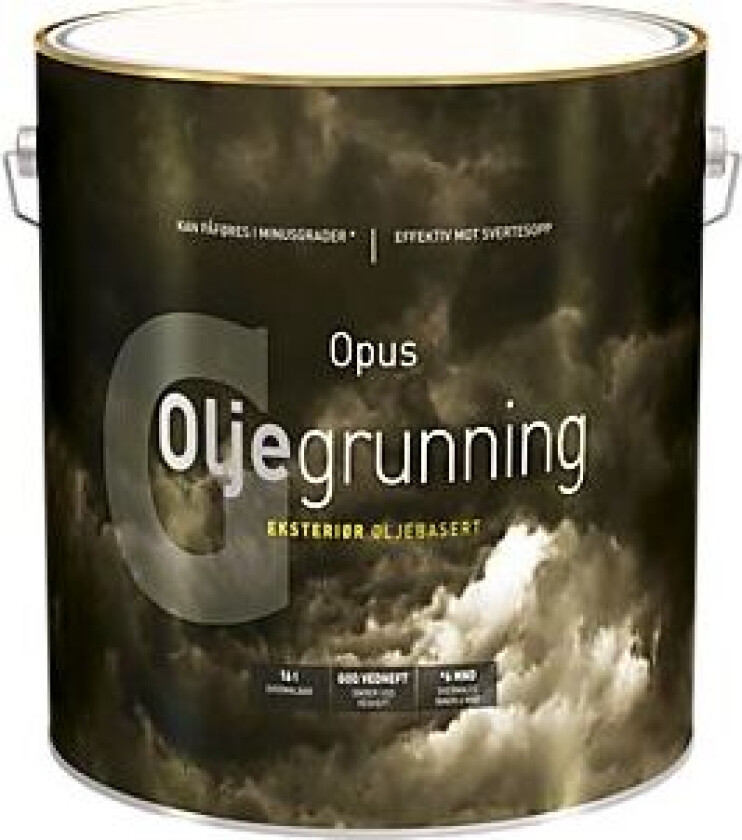Oljegrunning eksteriør hvit 2,7 l