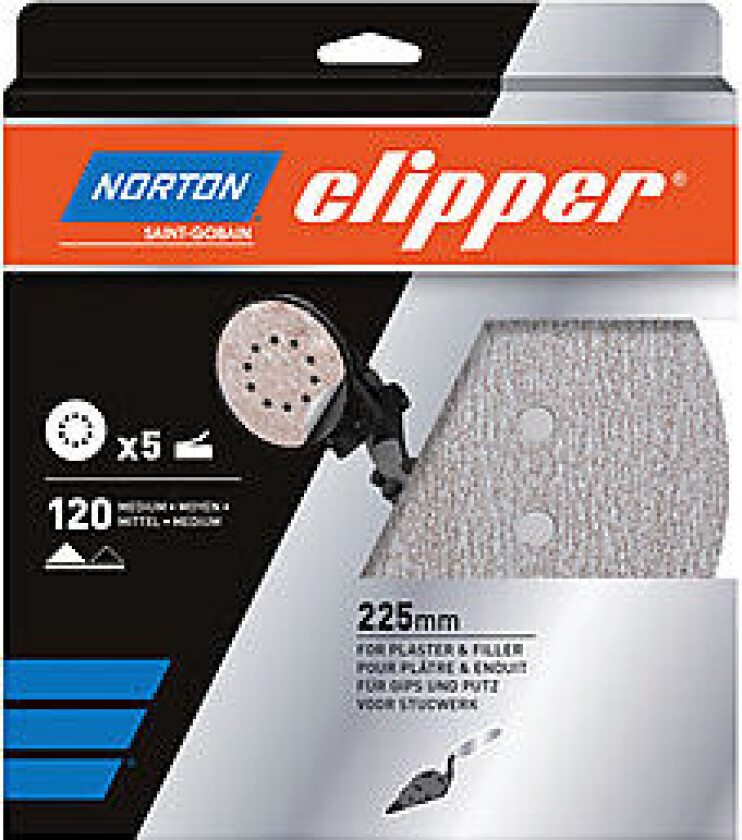 Rondell slipepapir K180 225 mm