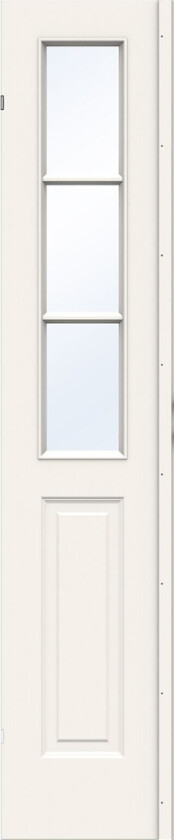 Dørbl sk compact sp3 4x21 hvit skåtedørblad 4mm herdet glass