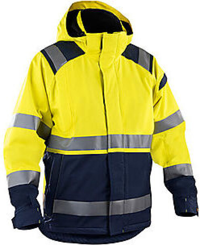 Skalljakke hivis 498719873389s gul/marine