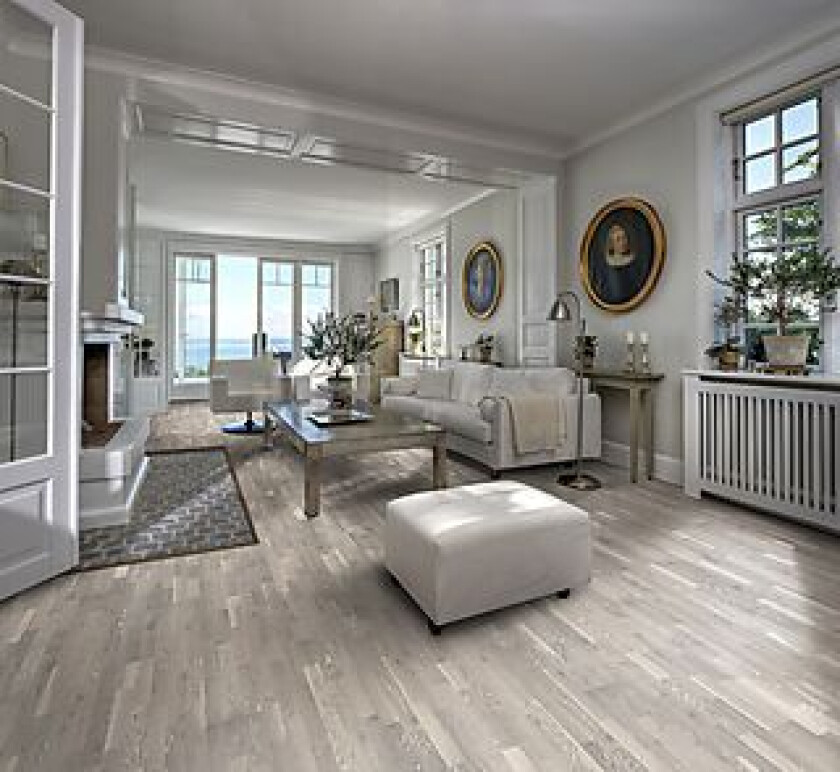 Parkett Kährs Limestone Mattlakkert Eik 3-Stav