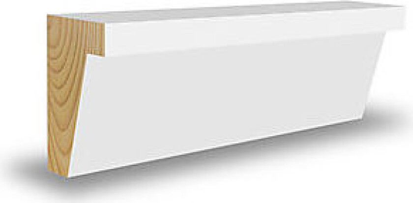 Bilde av Taklist furu drammen hvit bomull S0502-Y 21x45x4400 mm