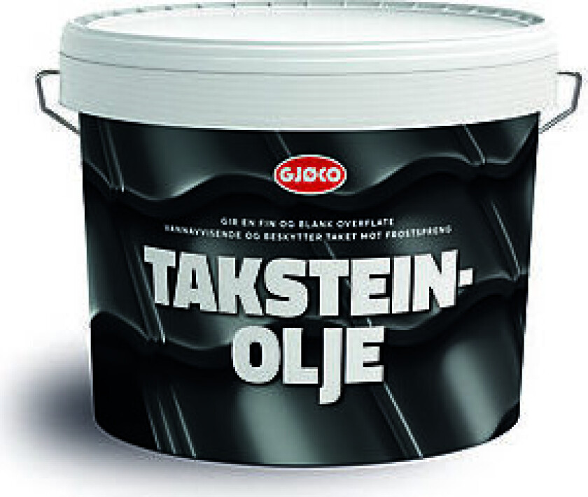 Taksteinolje for Takstein og Eternitt 10 liter Rød