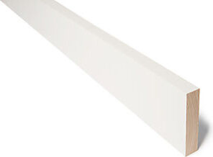 Glattkantlist furu hvit bomull S0502-Y 21x95 mm