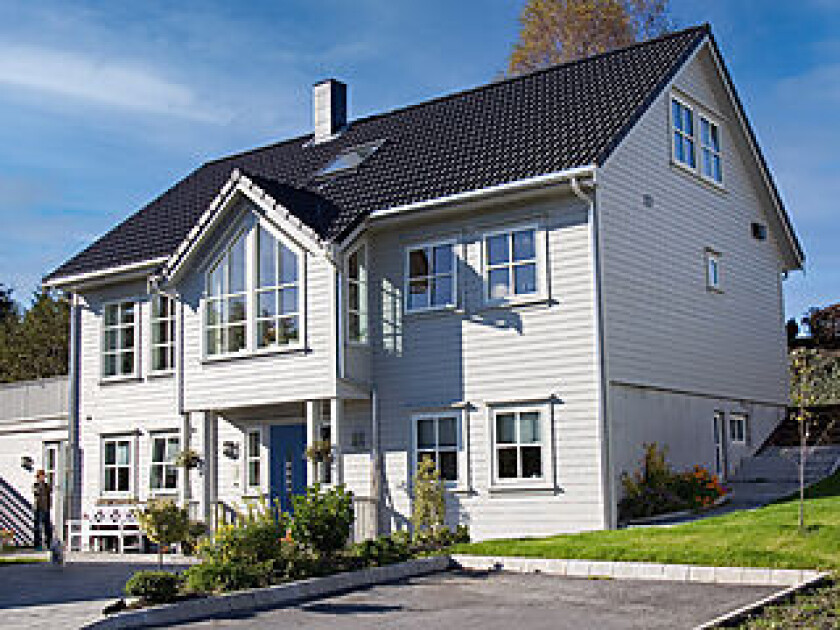 utvendig kledning skygge grå falset 16x123 mm grunnet