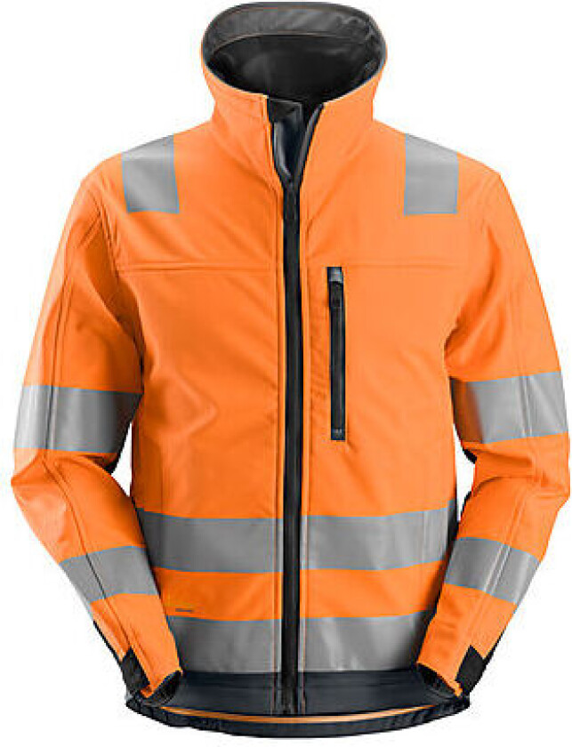 Jakke softshell highvis oransje XXXL