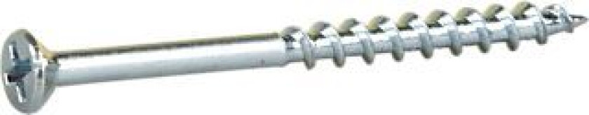 Sponplateskrue innvendig 4,2x55 fzb blankforsinket 500 stk