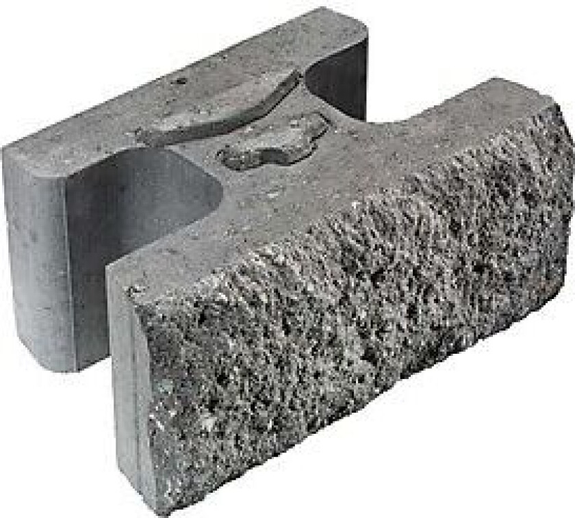 Støttemur vertica normalstein koks mix 45x28x20 cm