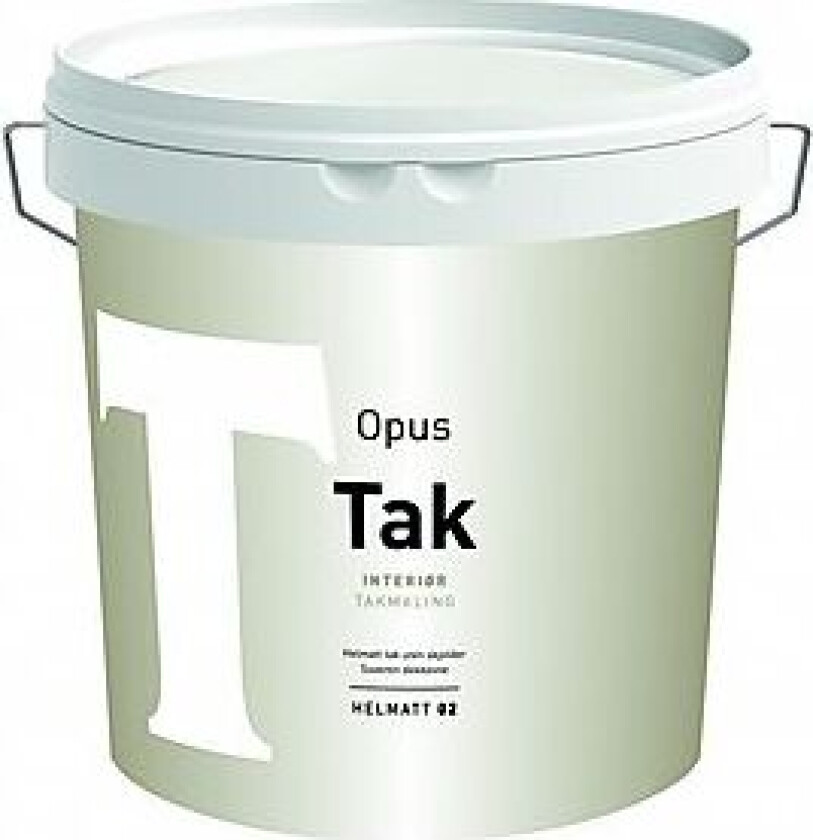 Takmaling 02 interiør helmatt hvit 2,7 l