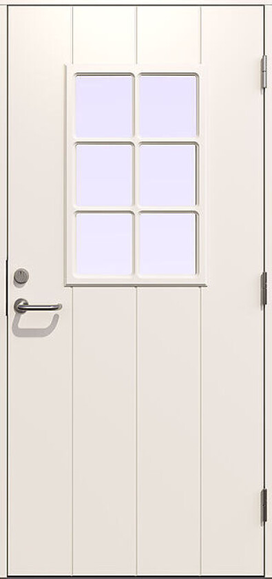 DØR YD LUND    GL  9X20H HVI M MALT KARM GL=GLASS  HVI=HVIT GILJE