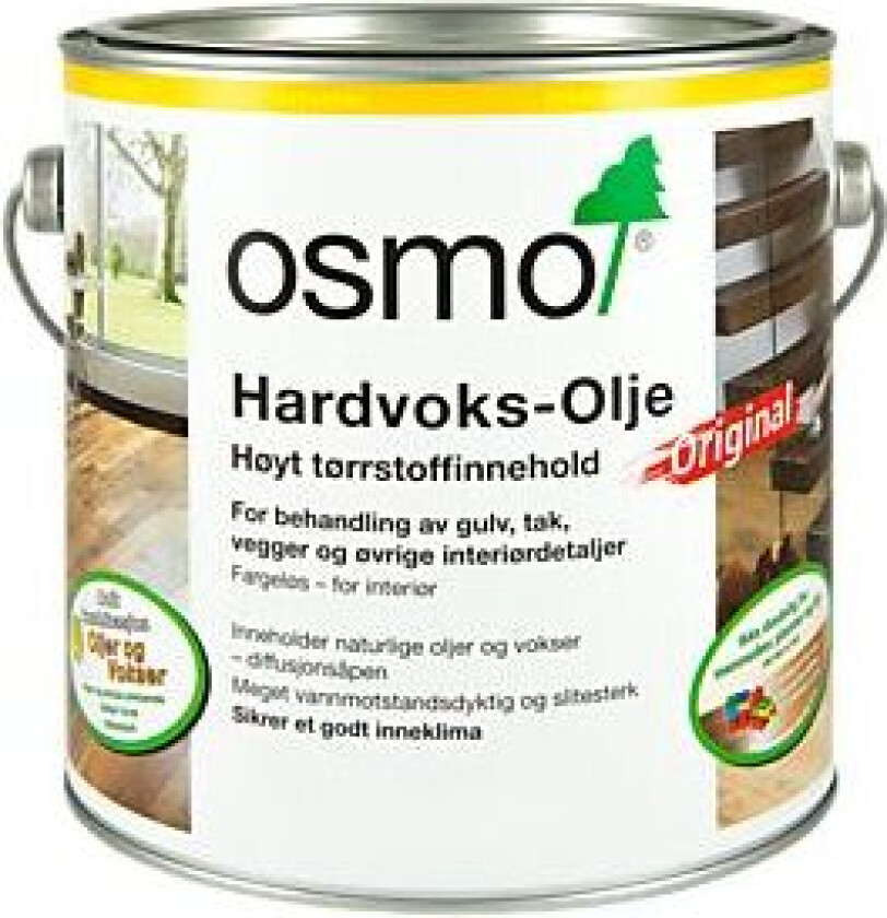 Hardvoksolje 3065 2,5 liter semi-matt
