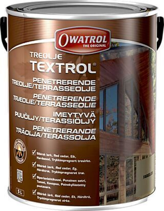Treolje 5l fargeløs textrol owatrol textrol 5l