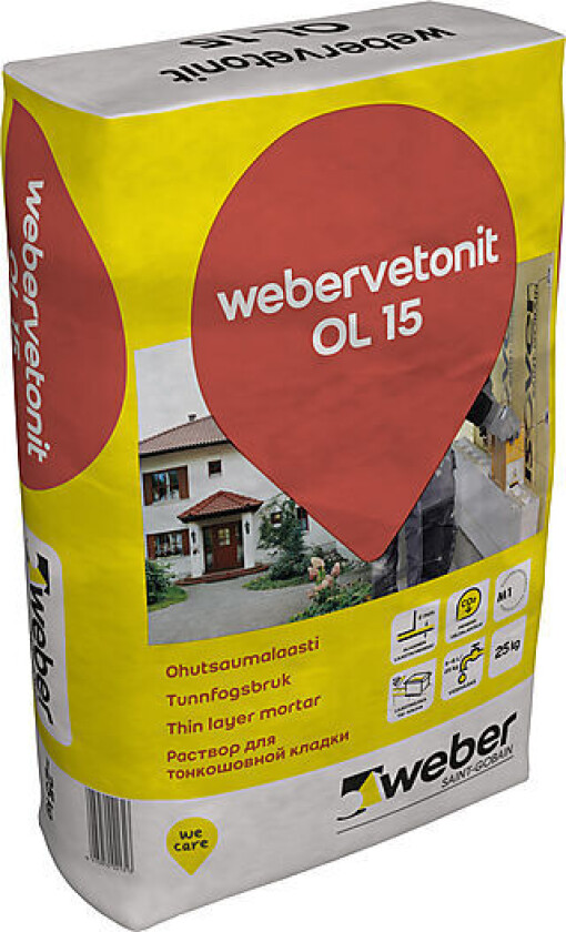 Lim til lettveggsblokker 25 kg