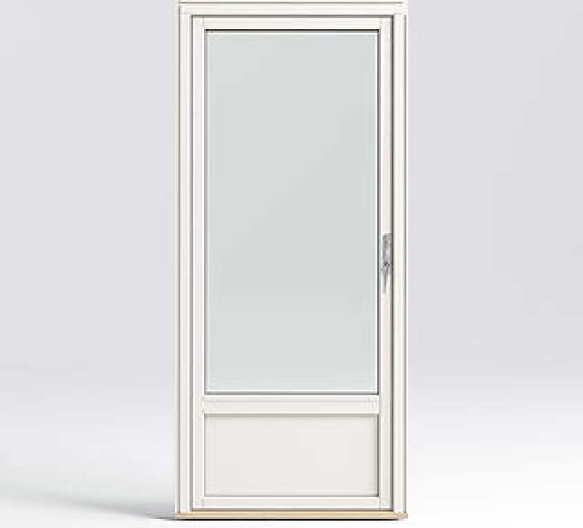 balkongdør U12 90x200 cm 45cm brystning høyrehenglset