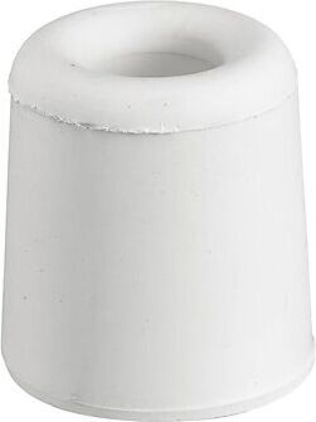 Dørstopper gummi hvit 33x30mm