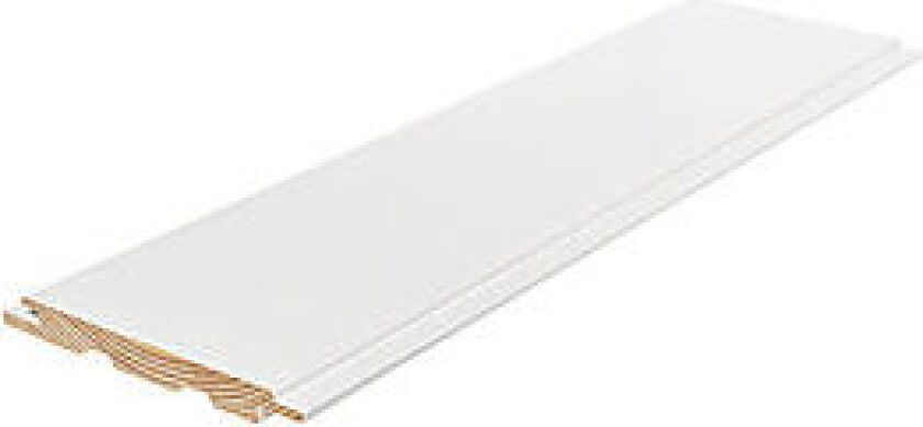 Sprekkpanel klassisk hvit 13X120X4850 mm