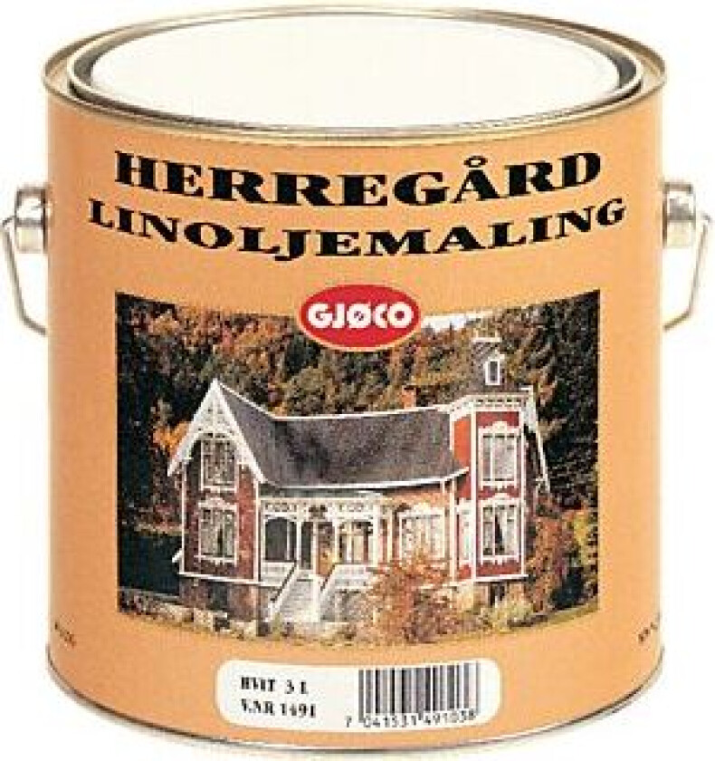 Linoljemaling hvit 2,7l