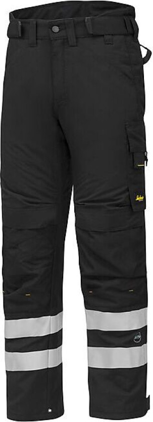 Vinterbukse 6619 sort S m/refleksbånd Snickers