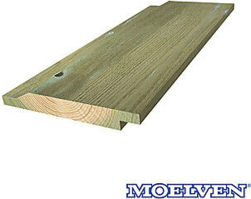 Dobbelfals furu CU-impregnert 19 x 123 mm 28° KL1