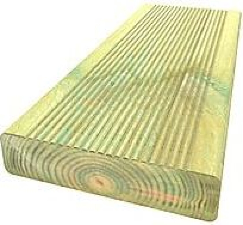 Terrassebord impregnert furu duo 28x120 mm